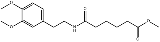 methyl 6-((3,4-dimethoxyphenethyl)amino)-6-oxohexanoate(WXG02104) Struktur