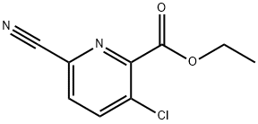 3-氯-6-氰基吡啶-2-甲酸乙酯 结构式
