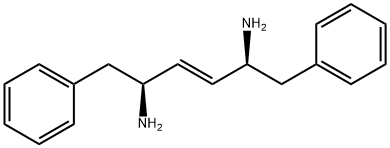 (2S,5S,E)-1,6-diphenylhex-3-ene-2,5-diamine 化学構造式