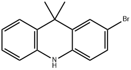 2-ブロモ-9,9-ジメチル-9,10-ジヒドロアクリジン 化学構造式