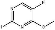 5-Bromo-2-iodo-4-methoxypyrimidine 化学構造式