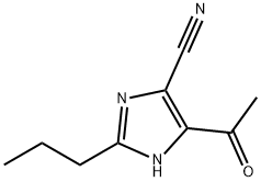 5-acetyl-2-propyl-1H-imidazole-4-carbonitrile Struktur