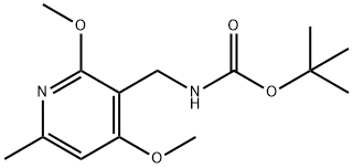 ((2,4-二甲氧基-6-甲基吡啶-3-基)甲基)氨基甲酸叔丁酯,1450662-06-2,结构式