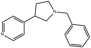 Pyridine, 4-[1-(phenylmethyl)-3-pyrrolidinyl]- Struktur