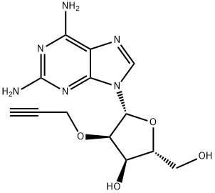 2-Amino-2'-O-(2-propyn-1-yl)adenosine Structure