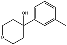2H-Pyran-4-ol, tetrahydro-4-(3-methylphenyl)-
 Struktur