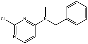Benzyl-(2-chloro-pyrimidin-4-yl)-methyl-amine Struktur