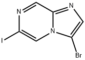 3-Bromo-6-iodoimidazo[1,2-a]pyrazine Struktur