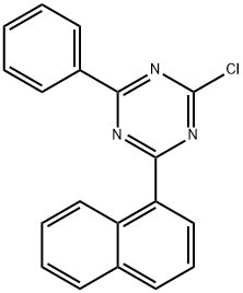 2-Chloro-4-(1-naphthalenyl)-6-phenyl-1,3,5-triazine Struktur
