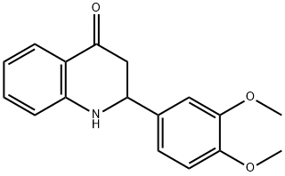 2-(3,4-DIMETHOXYPHENYL)-2,3-DIHYDROQUINOLIN-4(1H)-ONE Struktur