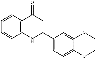 2-(3,4-DIMETHOXYPHENYL)-2,3-DIHYDROQUINOLIN-4(1H)-ONE,147463-97-6,结构式
