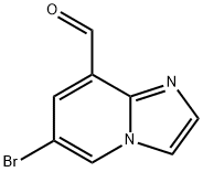 6-Bromo-imidazo[1,2-a]pyridine-8-carbaldehyde Struktur