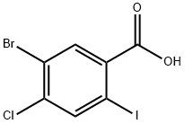 5-溴-4-氯-2-碘苯甲酸 结构式
