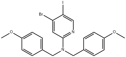 (4-bromo-5-iodo-pyridin-2-yl)-bis-(4-methoxy-benzyl)-amine