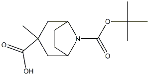 exo-8-tert-Butyl 3-methyl 8-azabicyclo[3.2.1]octane-3,8-dicarboxylate Structure