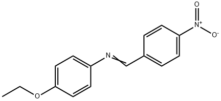 (E)-4-Ethoxy-N-(4-nitrobenzylidene)aniline 化学構造式