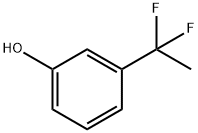 3-(1,1-difluoroethyl)- Phenol Structure