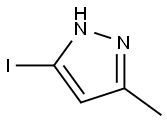 5-碘-3-甲基-1H-吡唑, 1555820-10-4, 结构式
