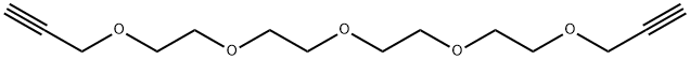テトラエチレングリコールジプロパルギルエーテル 化学構造式
