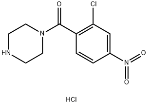 (2-Chloro-4-Nitrophenyl)(Piperazin-1-Yl)Methanone Hydrochloride Struktur