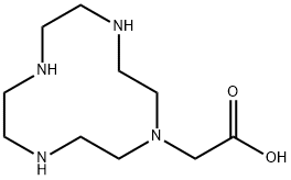 1,4,7,10-Tetraazacyclododecane-1-acetic acid Struktur