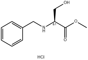 N-benzyl-D-serine methyl ester hydrochloride 结构式