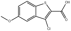 3-氯-5-甲氧基苯并[B]噻吩-2-羧酸, 172088-61-8, 结构式