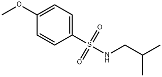 Benzenesulfonamide, 4-methoxy-N-(2-methylpropyl)-
 Structure