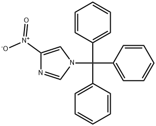 4-nitro-1-trityl-1H-imidazole Struktur
