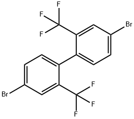 4,4'-dibromo-2,2'-bis(trifluoromethyl)-1,1'-biphenyl Struktur