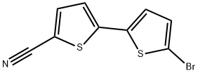 5'-ブロモ-[2,2'-ビチオフェン]-5-カルボニトリル 化学構造式