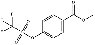 methyl 4-(trifluoromethylsulfonyloxy)benzoate Struktur