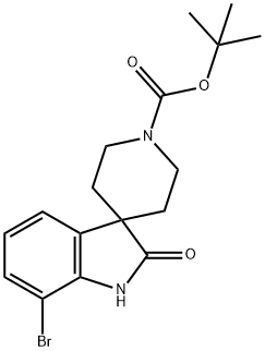 tert-Butyl 7-bromo-2-oxospiro[indoline-3,4'-piperidine]-1'-carboxylate Structure