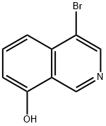 4-ブロモイソキノリン-8-オール 化学構造式