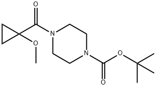 tert-butyl 4-(1-methoxycyclopropanecarbonyl)piperazine-1-carboxylate, 1788041-47-3, 结构式