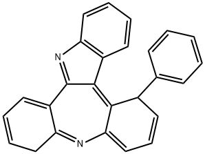 苯并[B]吲哚并[2,3-D] [1]苯并ZE庚因,5,10-二氢-5-苯基, 1799295-84-3, 结构式