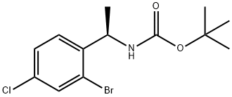 (R)-tert-Butyl (1-(2-bromo-4-chlorophenyl)ethyl)carbamate Structure