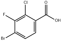 4-bromo-2-chloro-3-fluorobenzoic acid Struktur