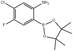 5-Chloro-4-fluoro-2-(tetramethyl-1,3,2-dioxaborolan-2-yl)aniline Structure