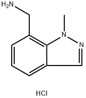 (1-methyl-1H-indazol-7-yl)methanamine hydrochloride Structure