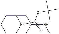 EXO-3-メチルアミノ-9-BOC-9-アザビシクロ[3.3.1]ノナン 化学構造式
