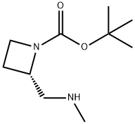 tert-butyl (2S)-2-(methylaminomethyl)azetidine-1-carboxylate Structure