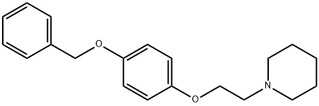 1-(2-{[4-(苄基氧基)苯基]氧基}乙基)六氢吡啶, 182133-34-2, 结构式