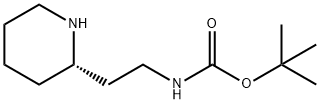 tert-butyl (S)-(2-(piperidin-2-yl)ethyl)carbamate Structure