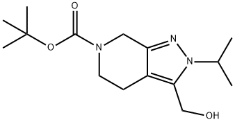 Tert-Butyl 3-(Hydroxymethyl)-2-Isopropyl-4,5-Dihydro-2H-Pyrazolo[3,4-C]Pyridine-6(7H)-Carboxylate Struktur