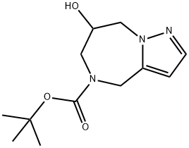 Tert-Butyl 7-Hydroxy-7,8-Dihydro-4H-Pyrazolo[1,5-A][1,4]Diazepine-5(6H)-Carboxylate Structure