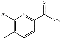 6-Bromo-5-methyl-pyridine-2-carboxylic acid amide Structure