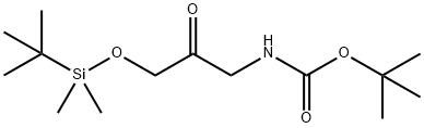 N-(3-[(TERT-ブチルジメチルシリル)オキシ]-2-オキソプロピル)カルバミン酸TERT-ブチル 化学構造式