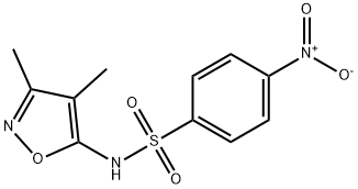 N-(3,4-dimethyl-5-isoxazolyl)-4-nitrobenzenesulfonamide Structure