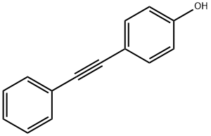 4-(フェニルエチニル)フェノール 化学構造式